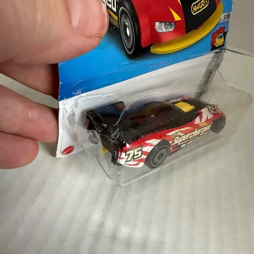 Hot Wheels Supercharged 75 Race Car Mattel Red